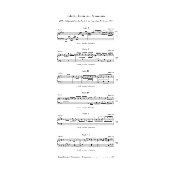 Johann Sebastian Bach: English Suites BWV 806-811