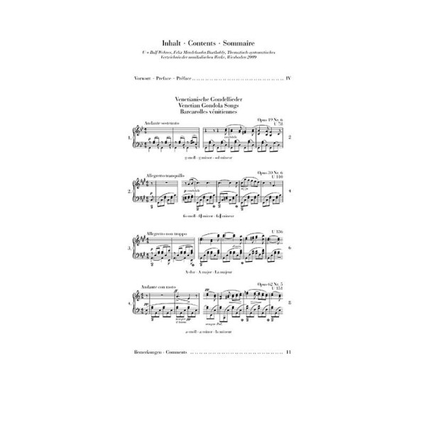 Felix Mendelssohn Bartholdy: Venetian Gondola Songs