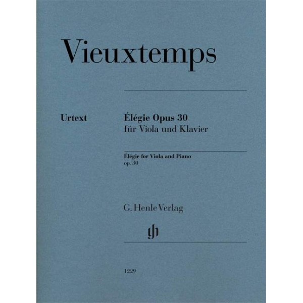 Henri Vieuxtemps: Élégie op. 30 for Viola and Piano