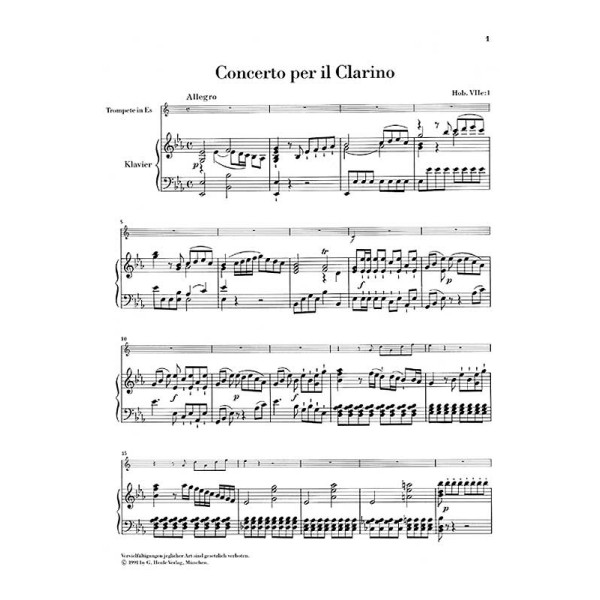 Joseph Haydn: Trumpet Concerto in E flat major Hob. VIIe:1