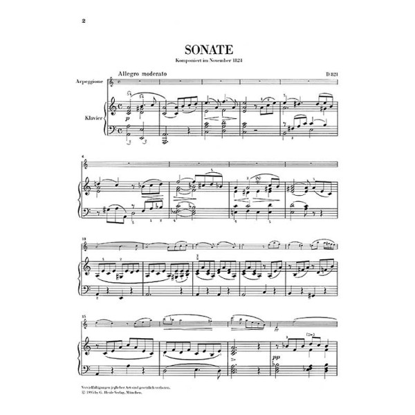 Franz Schubert: Arpeggione Sonata D 821