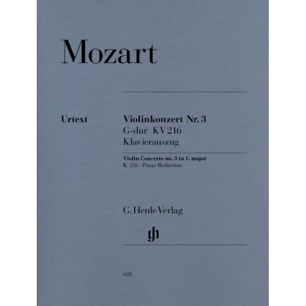 Wolfgang Amadeus Mozart: Violin Concerto no. 3 in G major K. 216