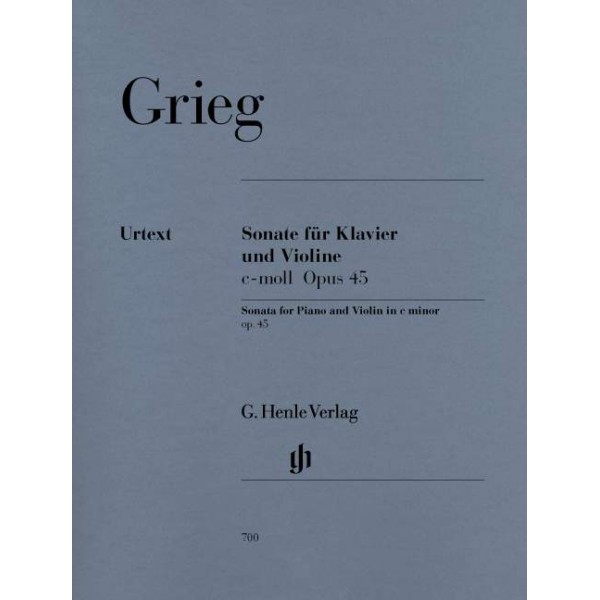 Edvard Grieg: Violin Sonata c minor Op. 45 for Violin and Piano