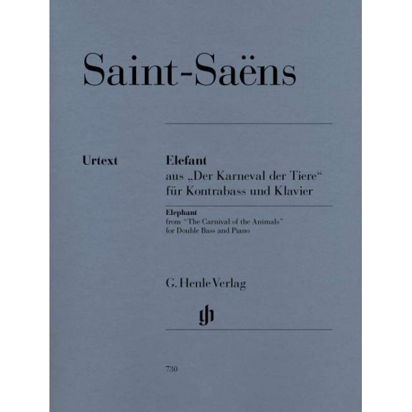 Camille Saint-Saëns: Elephant from 'The Carnival of the Animals' for Double Bass and Piano