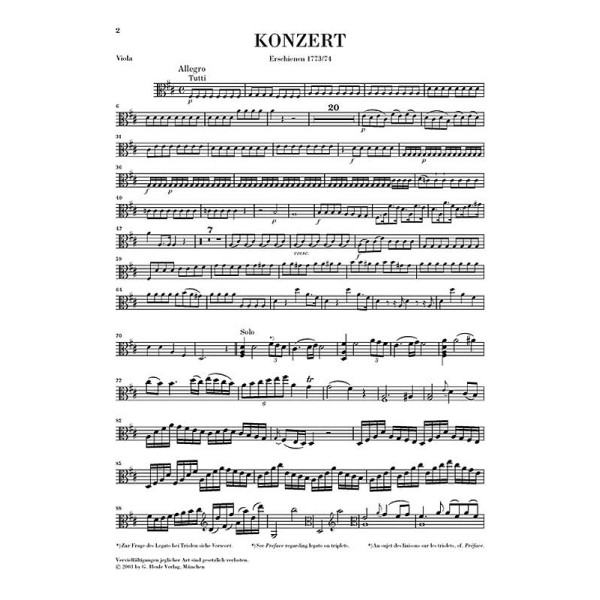 Carl Stamitz: Viola Concerto no. 1 D major