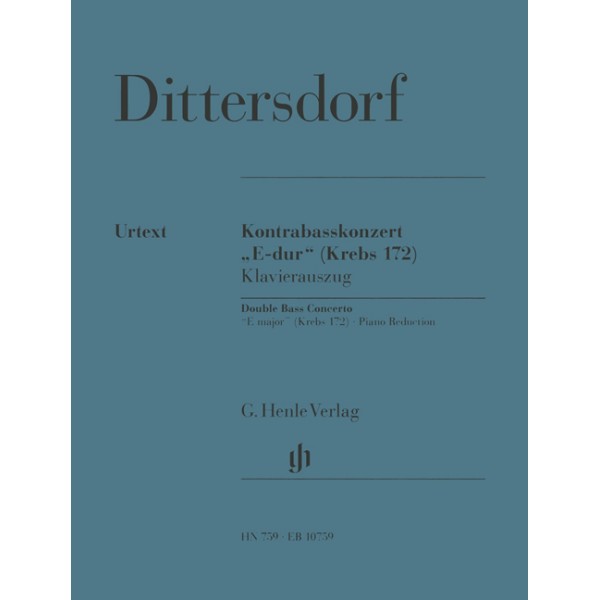 Carl Ditters von Dittersdorf: Double Bass Concerto in 'E major' Krebs 172