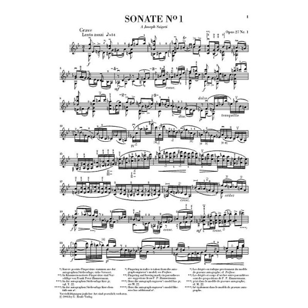 Eugene Ysaye: Six Sonatas Op. 27 for Violin solo