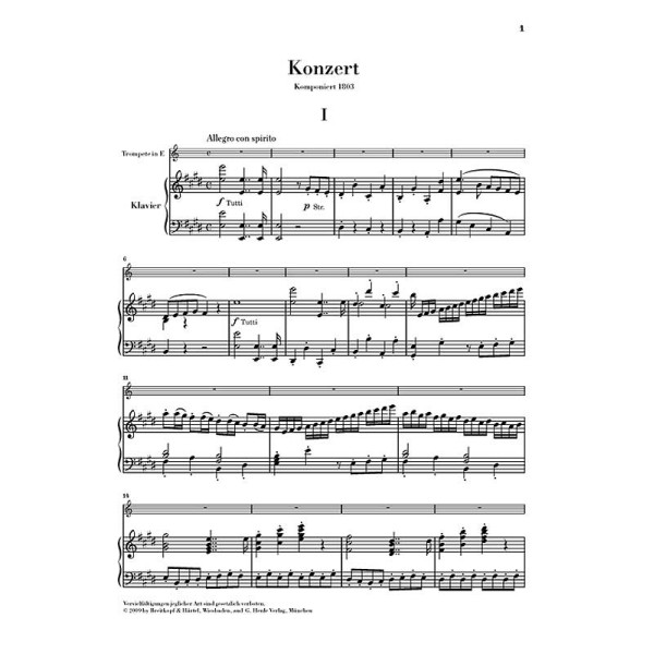 Johann Nepomuk Hummel: Trumpet Concerto in E major