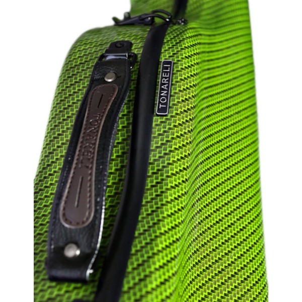 Viola Case Tonareli Shaped Green Checkered