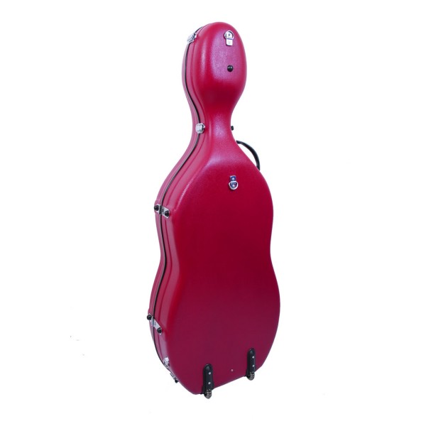 Cello Case Tonareli Fiberglass Burgundy