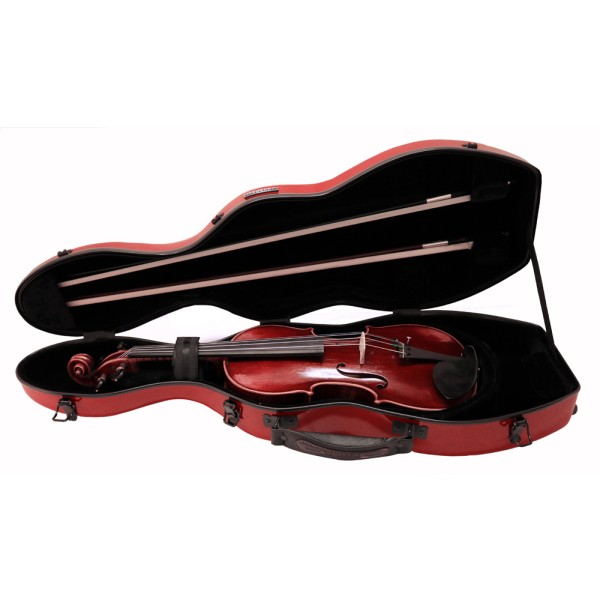 Violin Case Tonareli Shaped Red Speckled