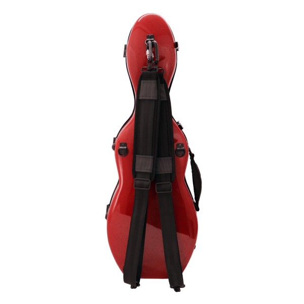 Violin Case Tonareli Shaped Red Speckled