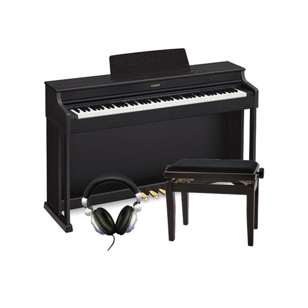 Digitalni pianino Casio AP470BK SET s stolom in slušalkami