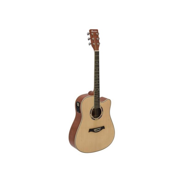 Kitarski SET: elektro-akustična kitara Dimavery DR-520, torba, ojačevalec, kabel in set dodatnih strun