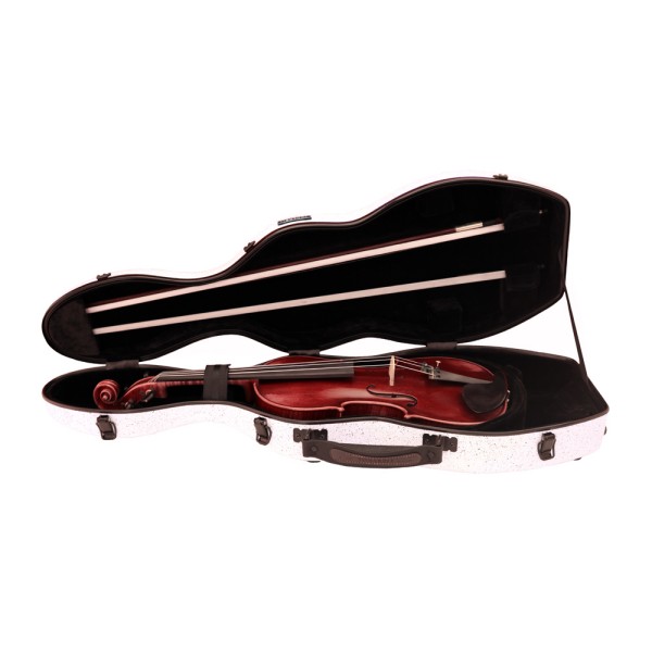 Violin Case Tonareli Shaped White Speckled