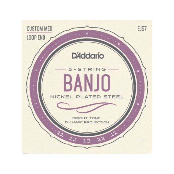 SET strun za banjo D'Addario EJ57 Nickel 11-22