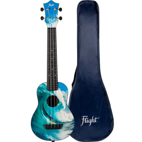 Ukulele Soprano Flight Surf Travel TUSL25