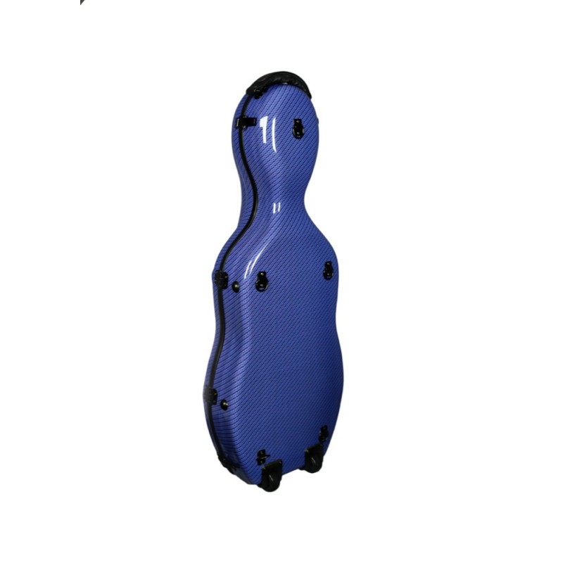 Viola Case Tonareli Shaped Blue Checkered