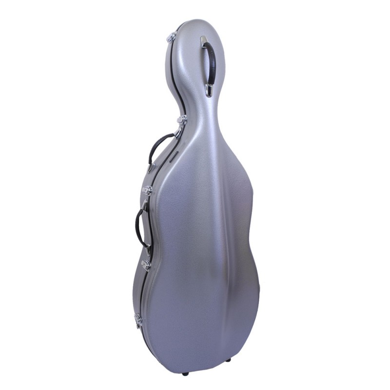 Cello Case Tonareli Fiberglass Silver