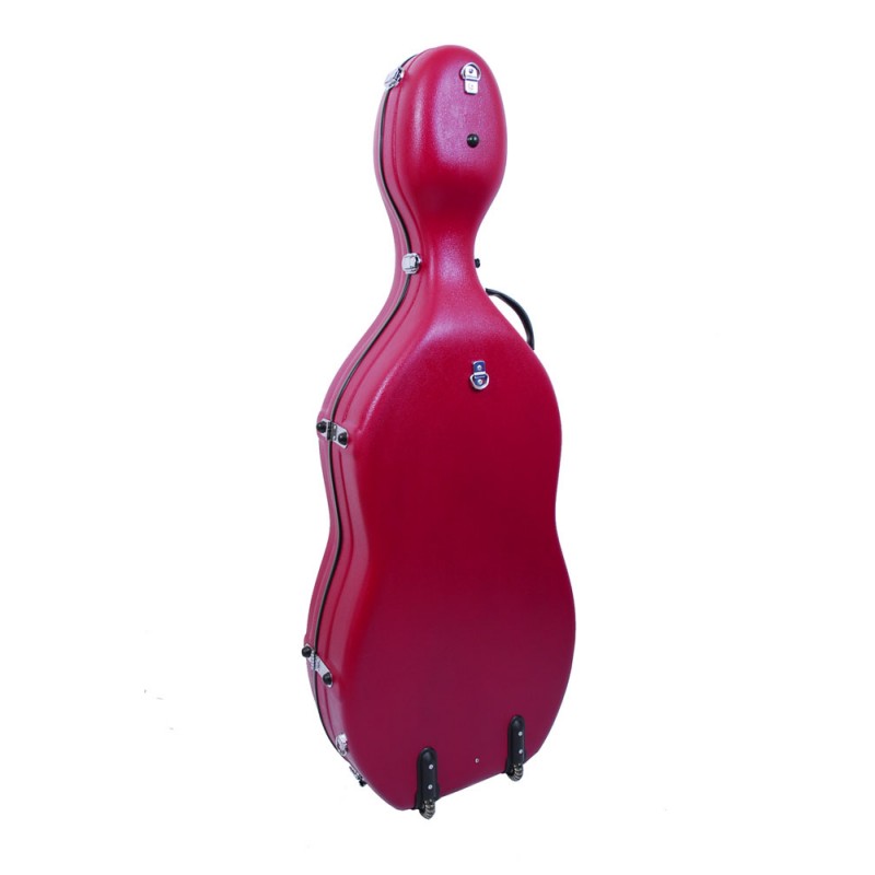 Cello Case Tonareli Fiberglass Burgundy
