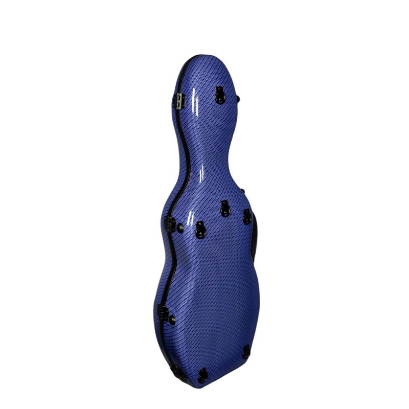 Kovček za violino Tonareli Shaped Blue Checkered