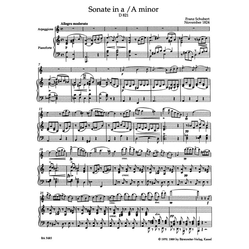 Franz Schubert: Sonate a-moll