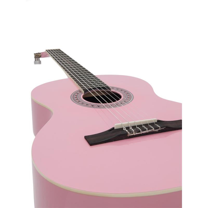 SET Classical Guitar Dimavery AC-303 Pink