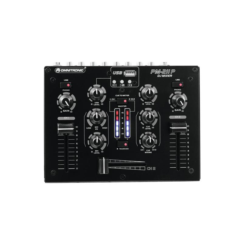 OMNITRONIC PM-211P DJ Mixer with Player