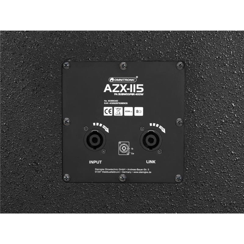 OMNITRONIC AZX-115 PA Subwoofer 400W