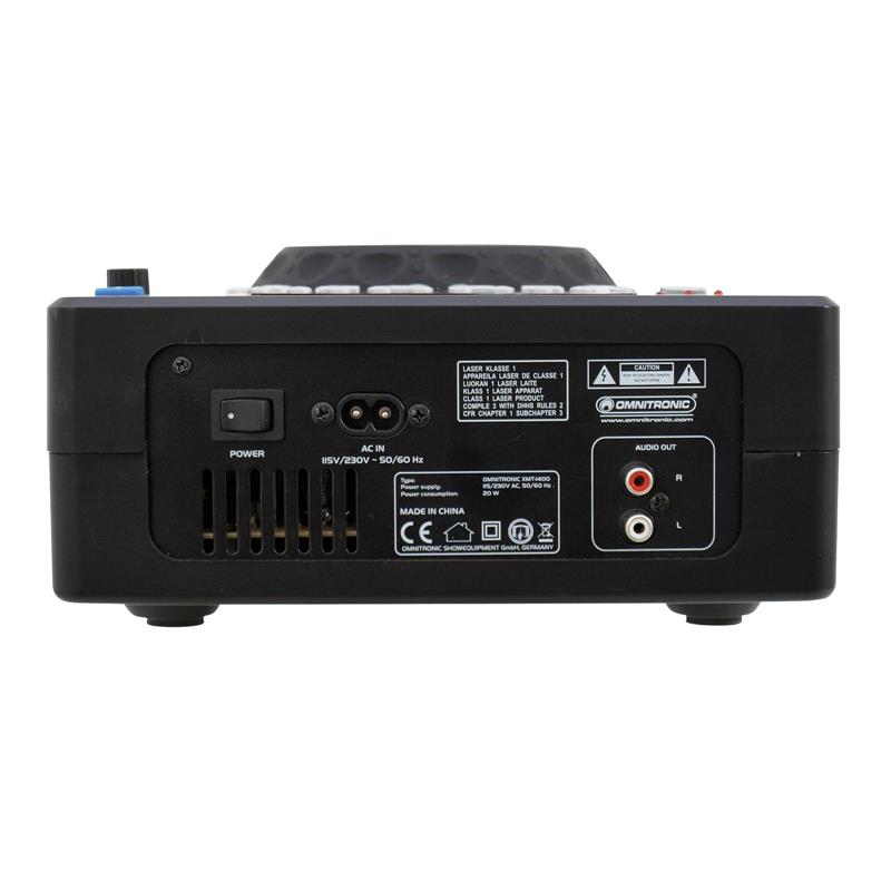 OMNITRONIC XMT-1400 Tabletop CD Player