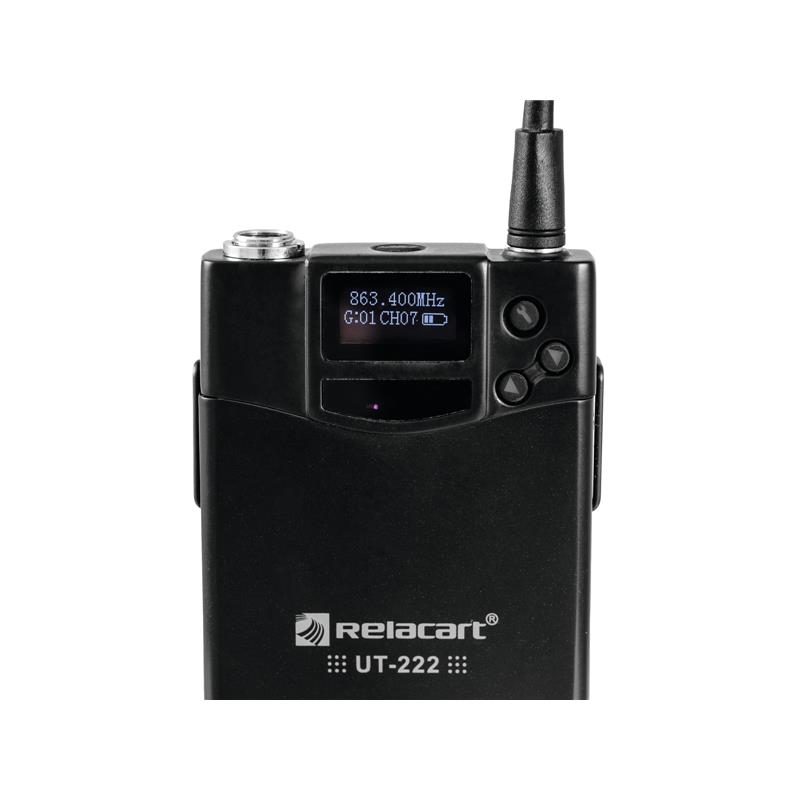 RELACART UT-222 Bodypack with HM-800S Headset