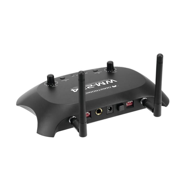 OMNITRONIC WM-224 2-Channel Wireless Microphone System 2.4GHz