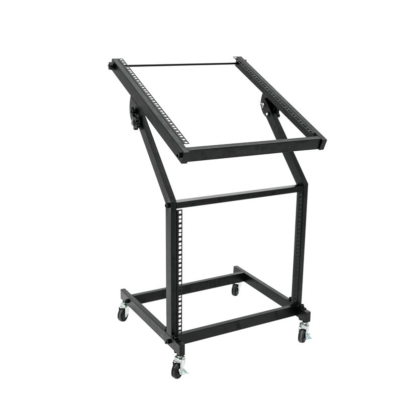 OMNITRONIC Rack Stand 12U/10U adjustable on Wheels