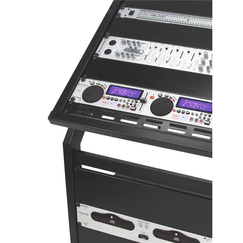 OMNITRONIC Rack Stand 12U/10U adjustable on Wheels