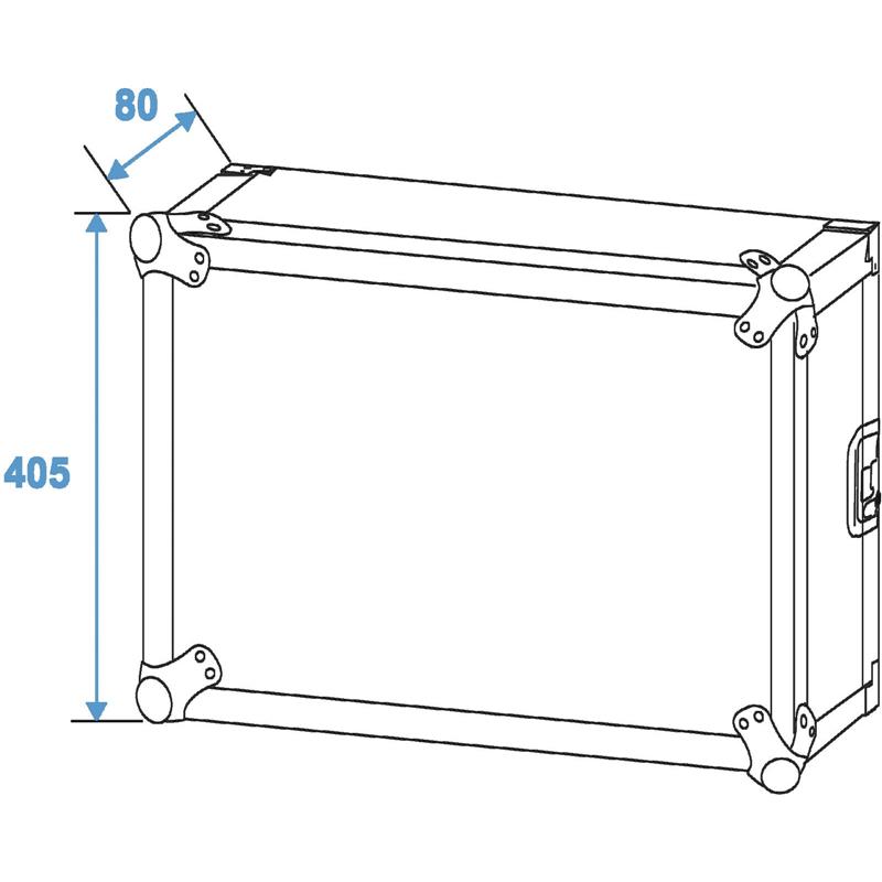 Kovček Roadinger s koleščki Rack Profi 8U 45cm