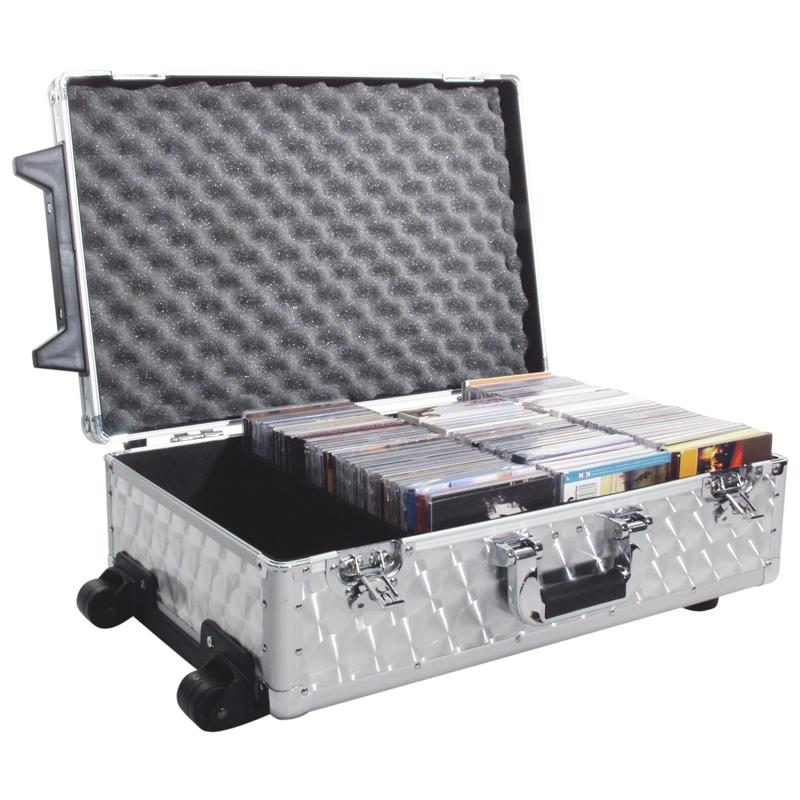 ROADINGER CD Case polished 120 CDs with Trolley