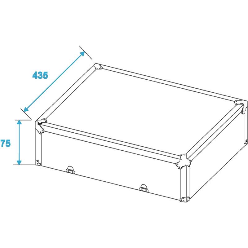 ROADINGER Turntable Case silver -S-