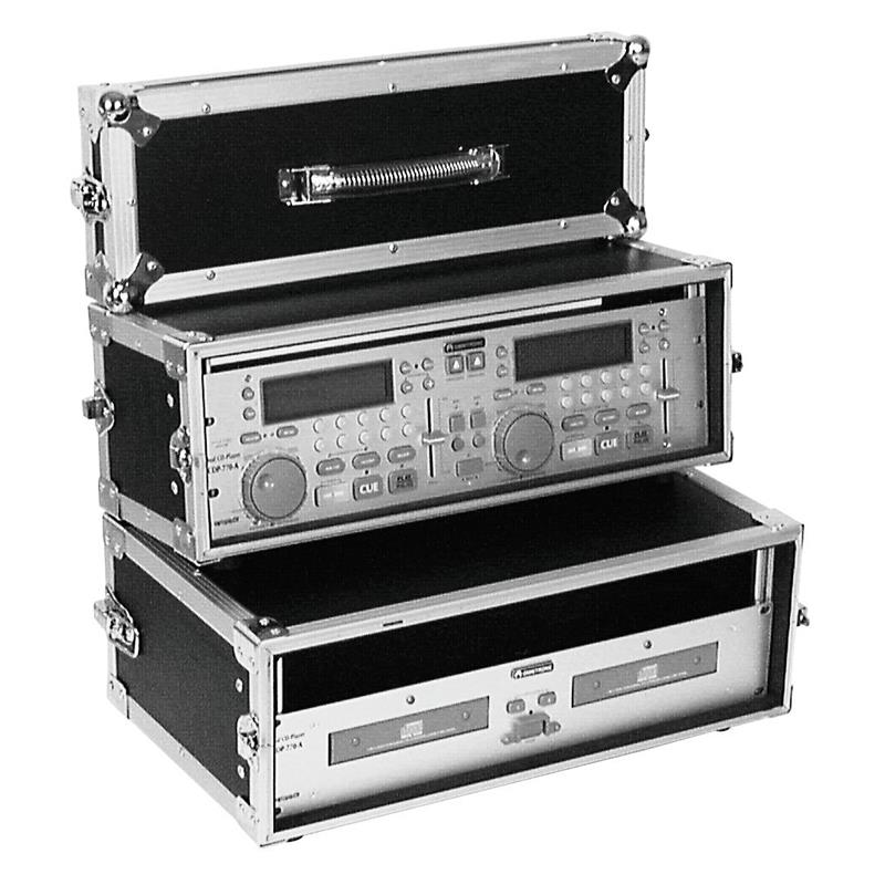 ROADINGER Double CD Player Case Tour Pro 3U black