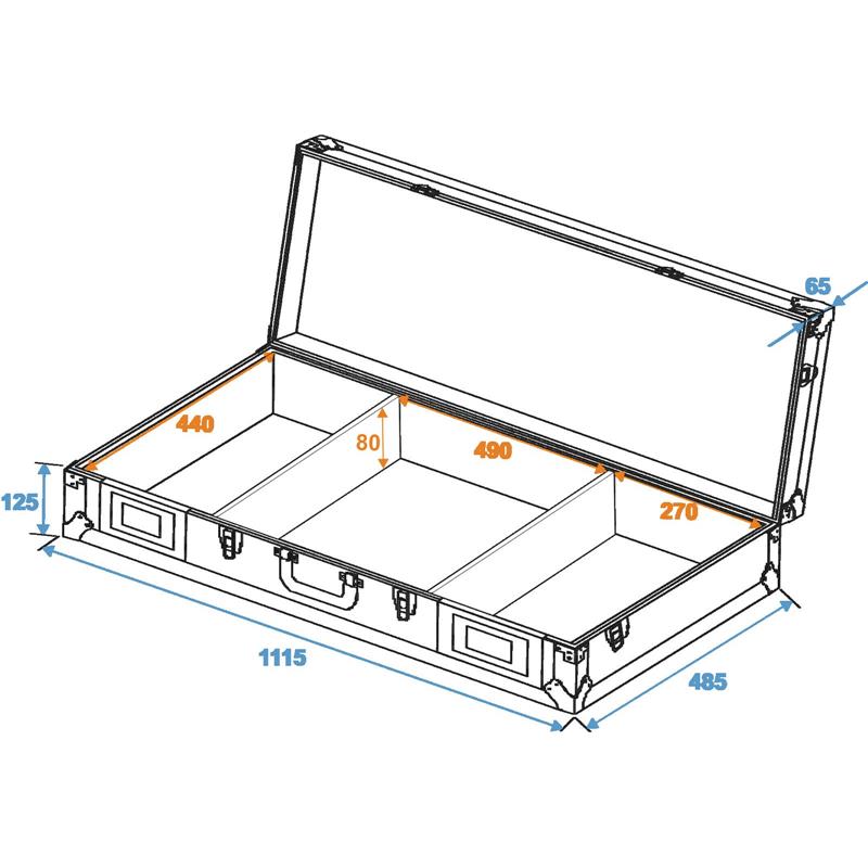 ROADINGER Universal Console DI-1 2xCD/1xM-19 bk