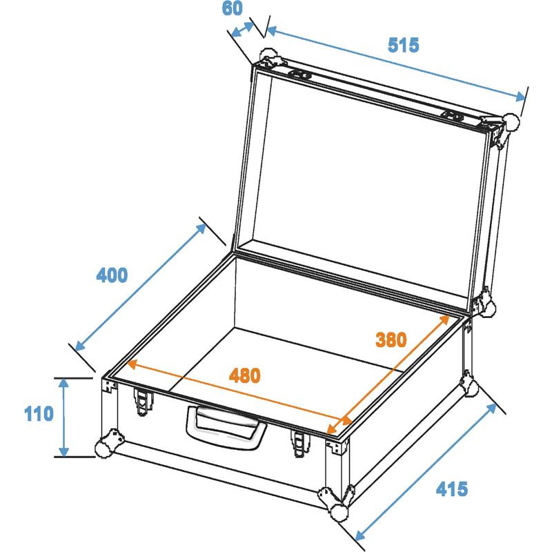 ROADINGER Universal Case FOAM,GR-1 alu