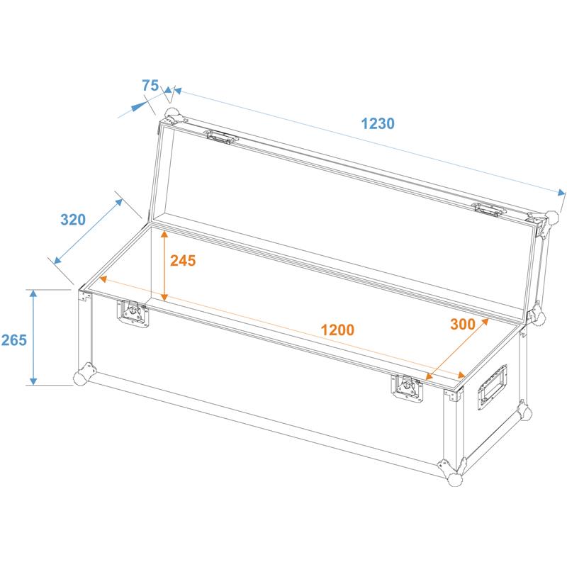 ROADINGER Universal Case Pro 120x30x30cm