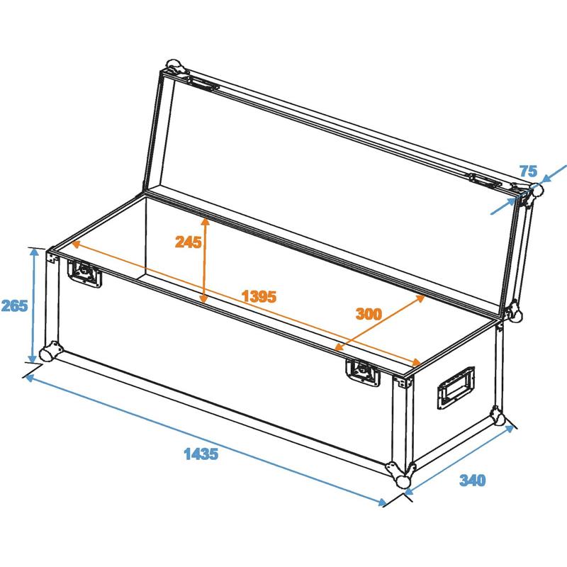 ROADINGER Universal Case Pro 140x30x30cm