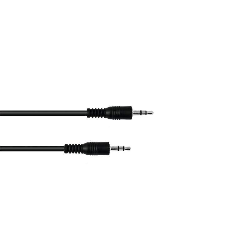 OMNITRONIC Jack cable 3.5 stereo 3m bk