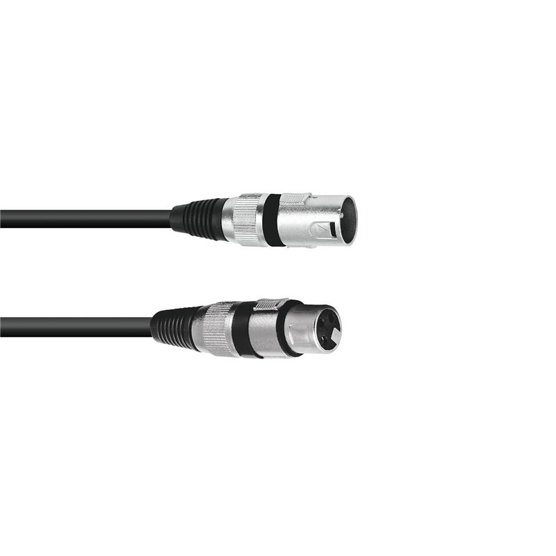 OMNITRONIC XLR cable 3pin 3m bk