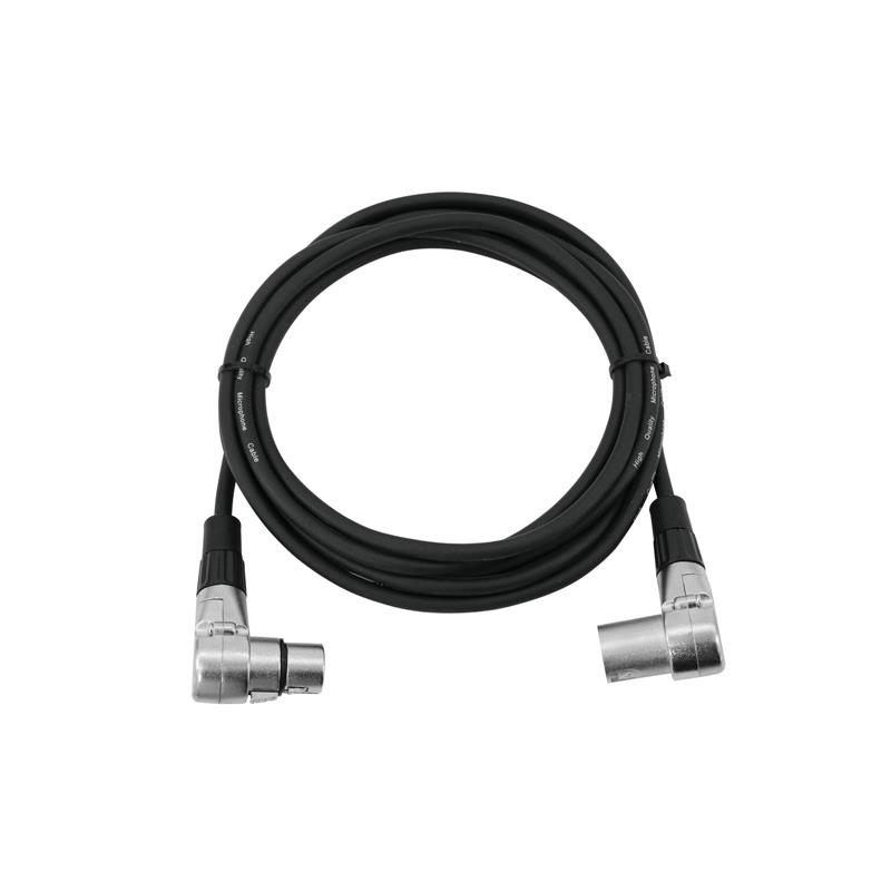 OMNITRONIC XLR cable 3pin 3m 90? bk