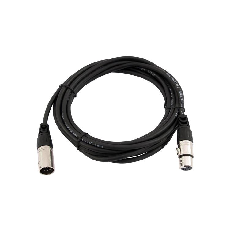 XLR kabel OMNITRONIC 5pin 10m bk