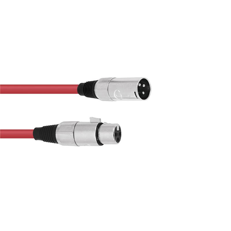 OMNITRONIC XLR cable 3pin 1,5m rd