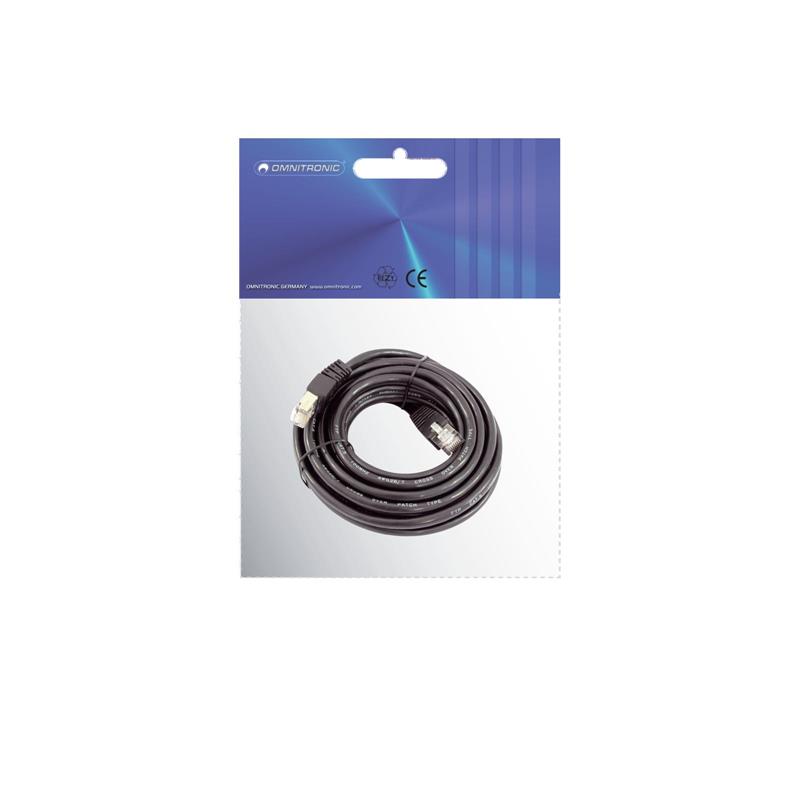 OMNITRONIC CAT-5 cable 1m bk