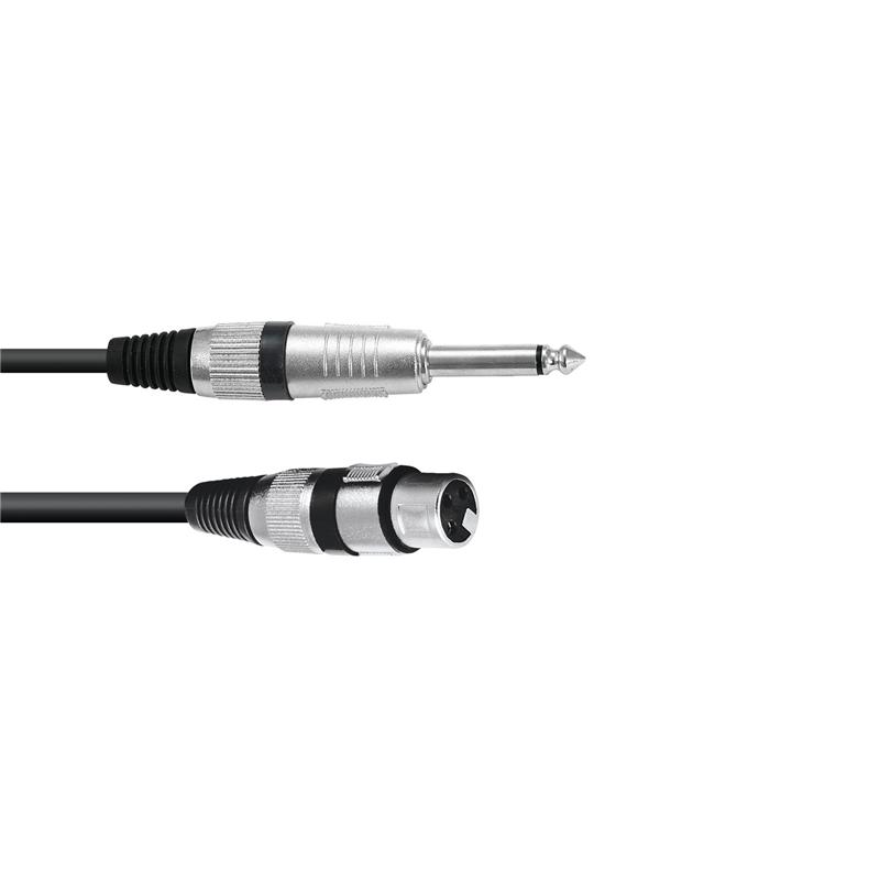 OMNITRONIC Adaptercable XLR(F)/Jack mono 0.9m bk