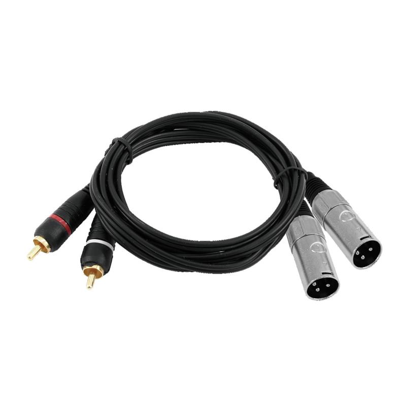 OMNITRONIC Adaptercable 2xXLR(M)/2xRCA 1.5m bk